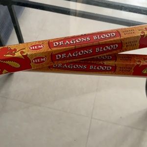 Dragons Blood incense sticks.